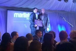 Stuart being inducted into the Martial Arts Illustrated Magazine, UK Martial Arts Hall of Fame